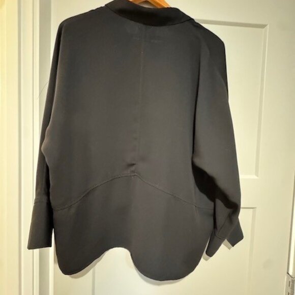 Women's Nic + Zoe oversized black blouse, size L - Picture 2 of 7